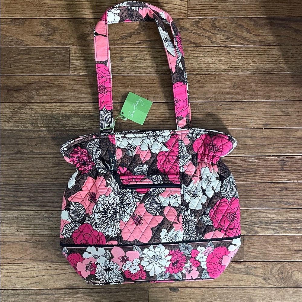 NWT Vera Bradley Laura tote bag in Mocha Rouge